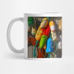 Old Colorful Fishing Bouys Mug